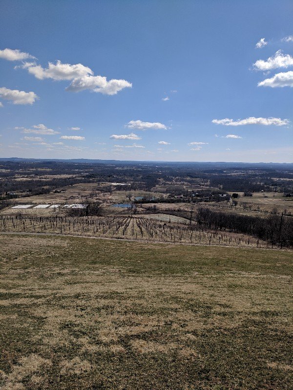 Looking down the valley, near blue ridge